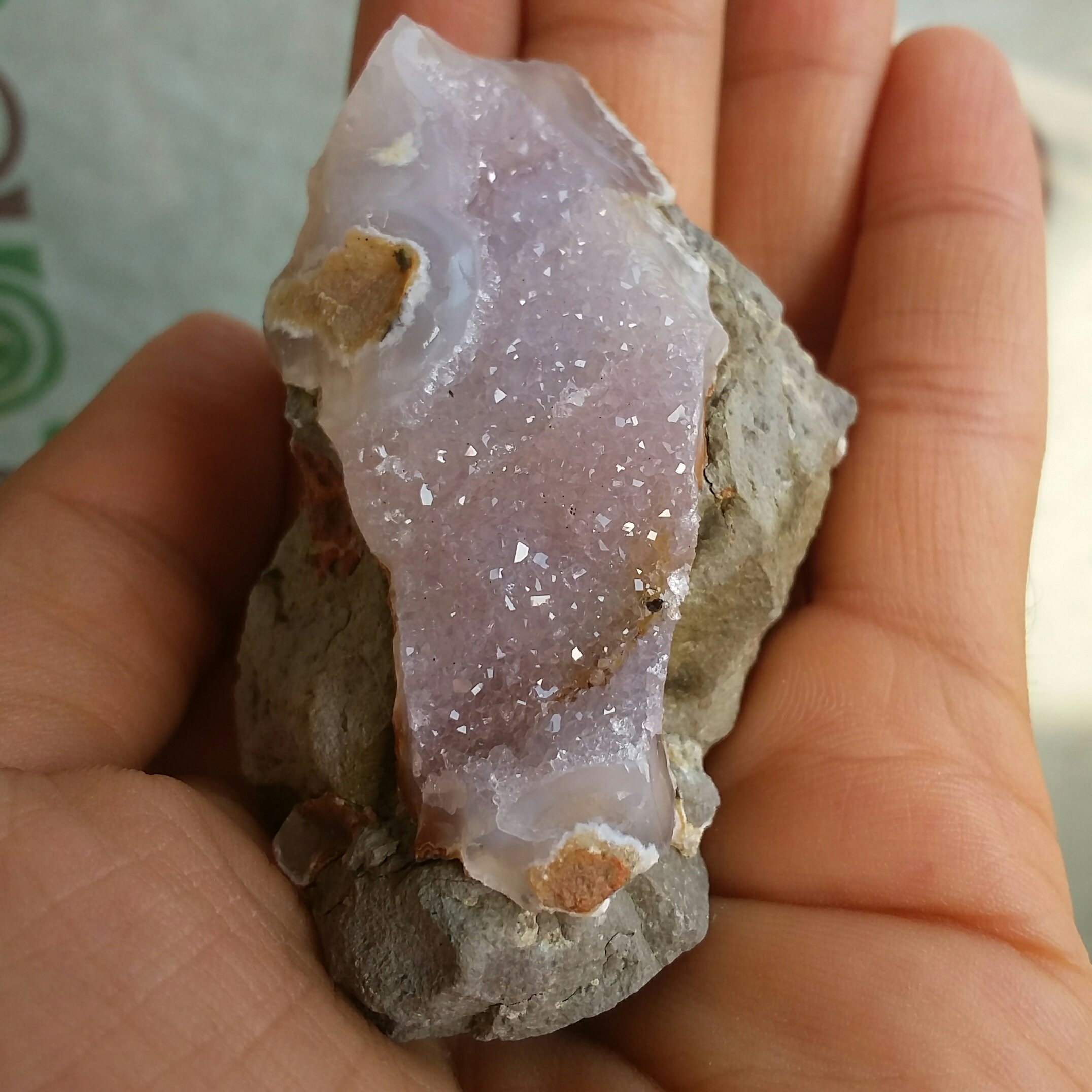 سنگ راف آمتیس بلور ریز شکری بسیار زیبا دیدنی کاملا طبیعی شاهکار خلقت خااااص و بی نظیر