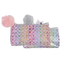 جامدادی تک زیپ متالیک K9080 کینگ KING