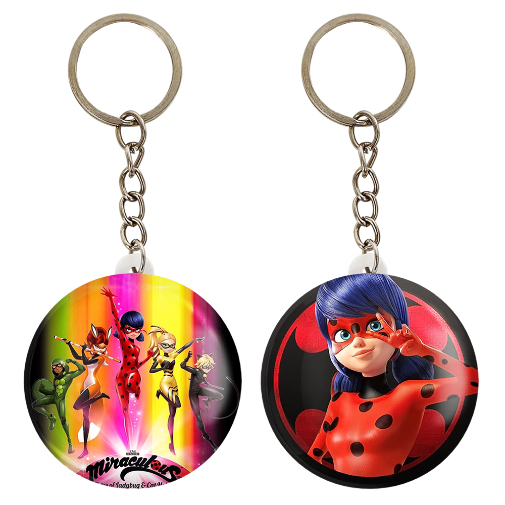 جاکلیدی خندالو مدل دختر کفشدوزکی و پسر گربه ای کد 34253426 مجموعه 2 عددی