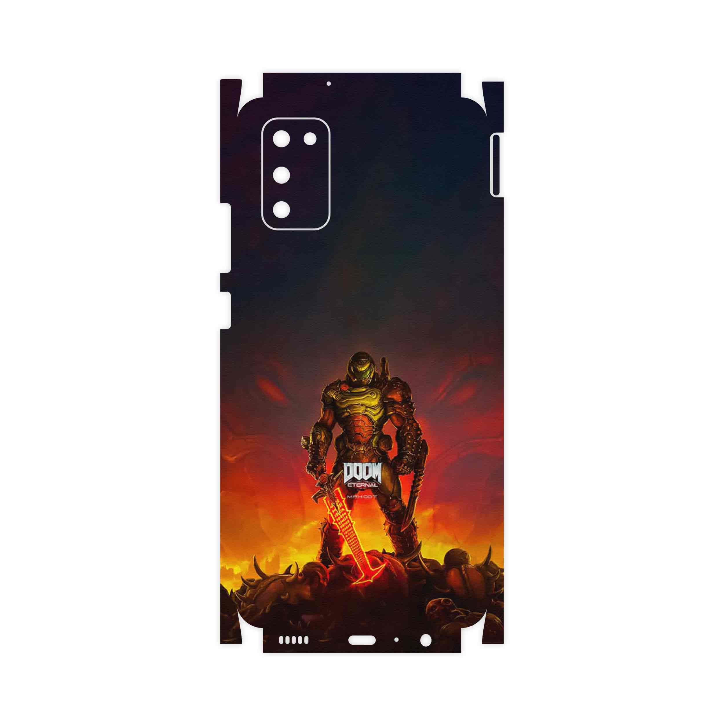 برچسب پوششی ماهوت مدل DOOM Game Series-FullSkin مناسب برای گوشی موبایل سامسونگ Galaxy A02S