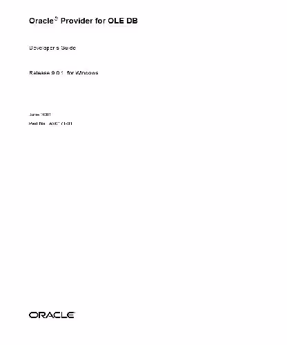 خرید و دانلود نسخه کامل کتاب Oracle Provider for OLE DB Developer's Guide