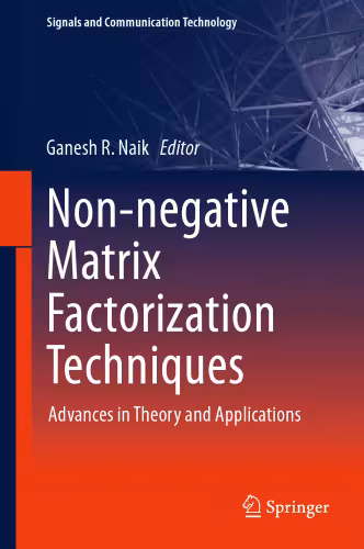 خرید و دانلود نسخه کامل کتاب Non-negative Matrix Factorization Techniques: Advances in Theory and Applications