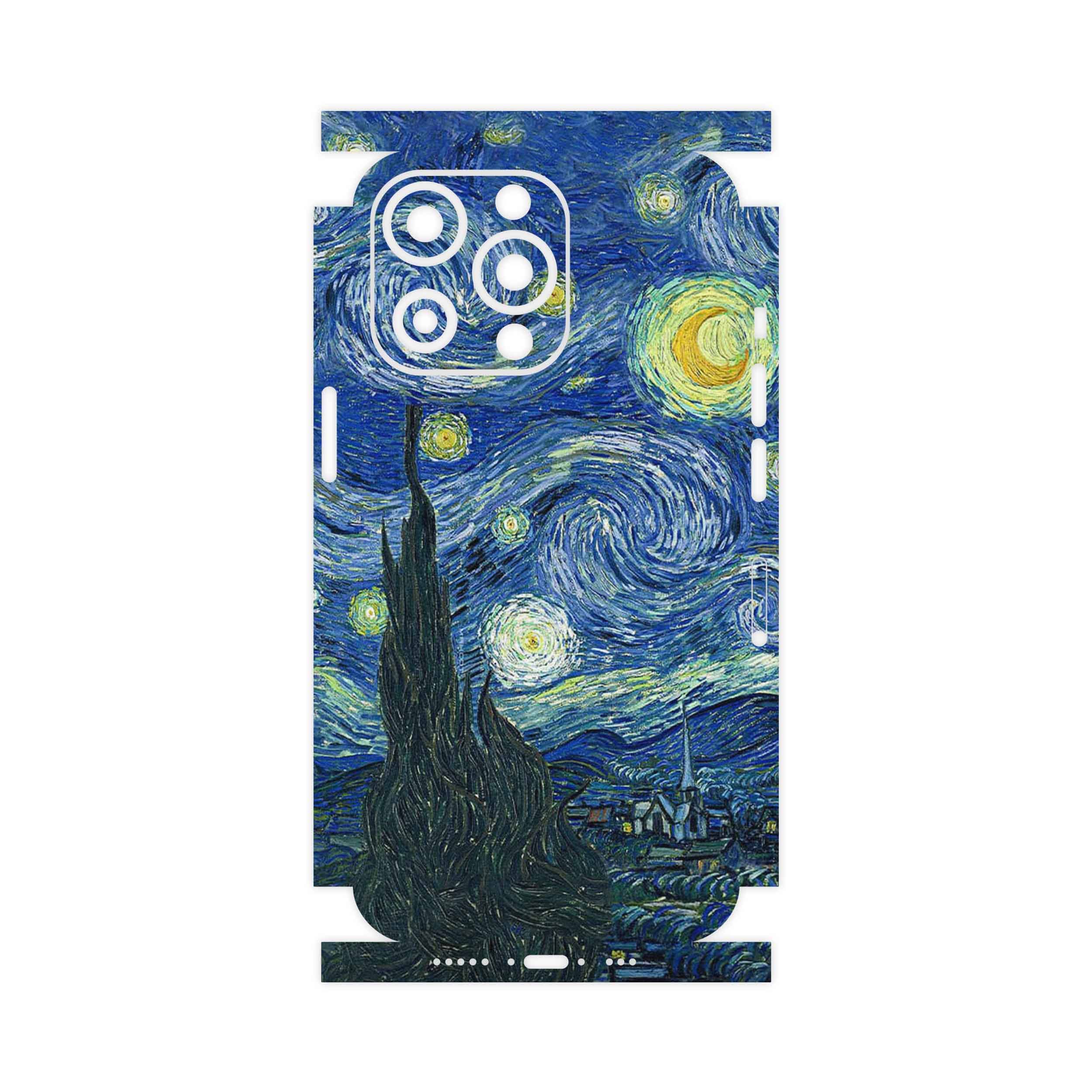 برچسب پوششی ماهوت مدل The Starry Night of van Gogh-FullSkin مناسب برای گوشی موبایل اپل iphone 13 Pro