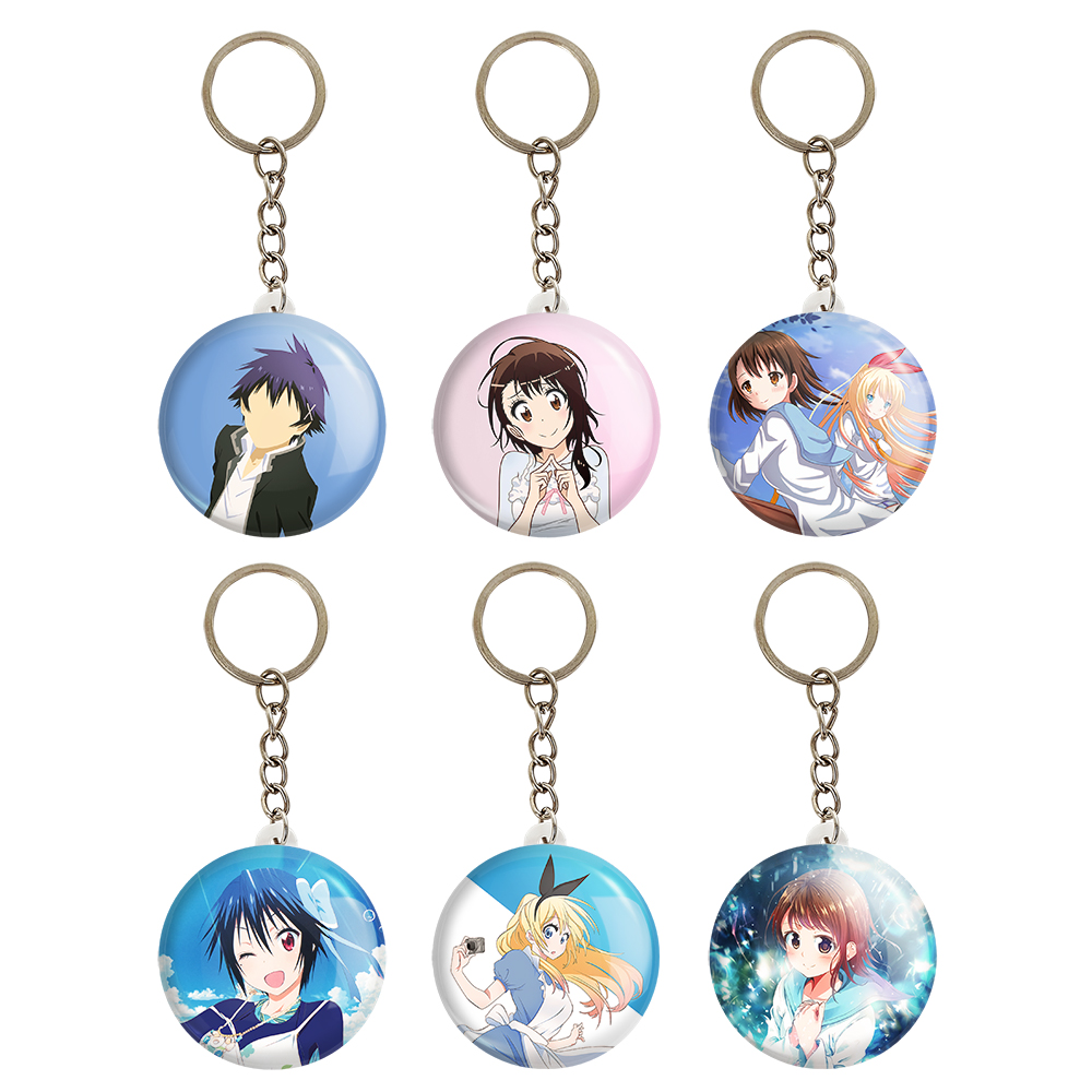 جاکلیدی خندالو مدل انیمه عشق دروغین کد 932B مجموعه 6 عددی