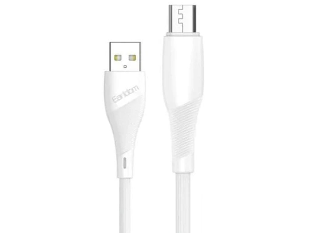 کابل شارژ سریع یو اس بی به میکرو 2.4 آمپر 25 سانتی متری ارلدام Earldom EC-163