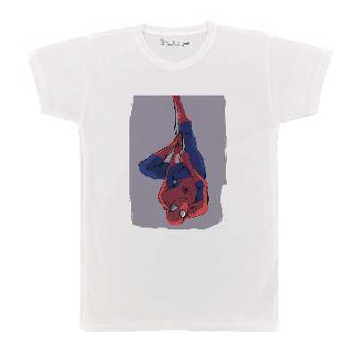 تی شرت آستین کوتاه بچگانه پرمانه طرح مرد عنکبوتی کد pmt.6740