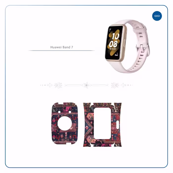 برچسب ماهوت طرح Rug مناسب برای ساعت هوشمند هوآوی Band 7
