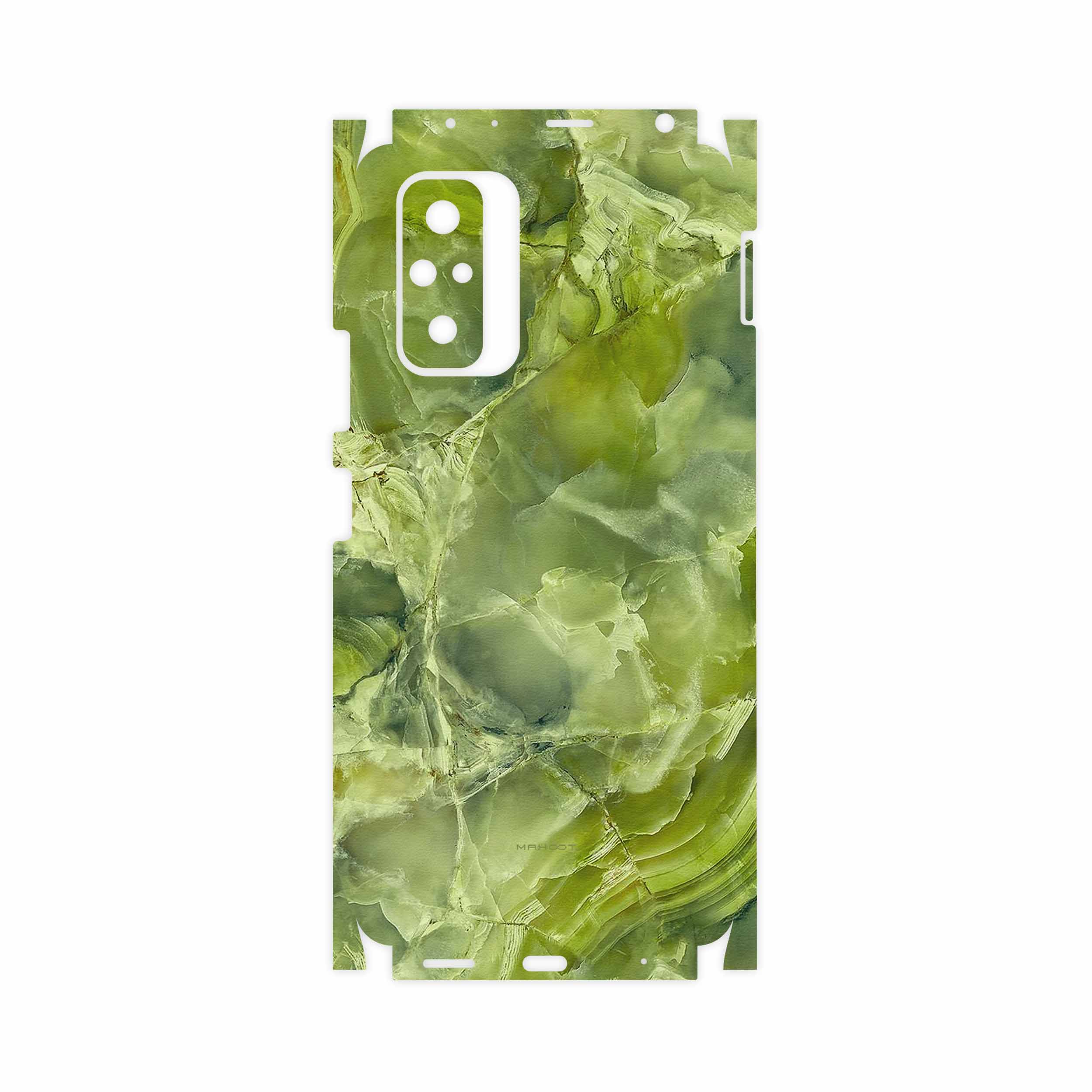 برچسب پوششی ماهوت مدل Green-Crystal-Marble-FullSkin مناسب برای گوشی موبایل شیائومی Redmi Note 10 Pro