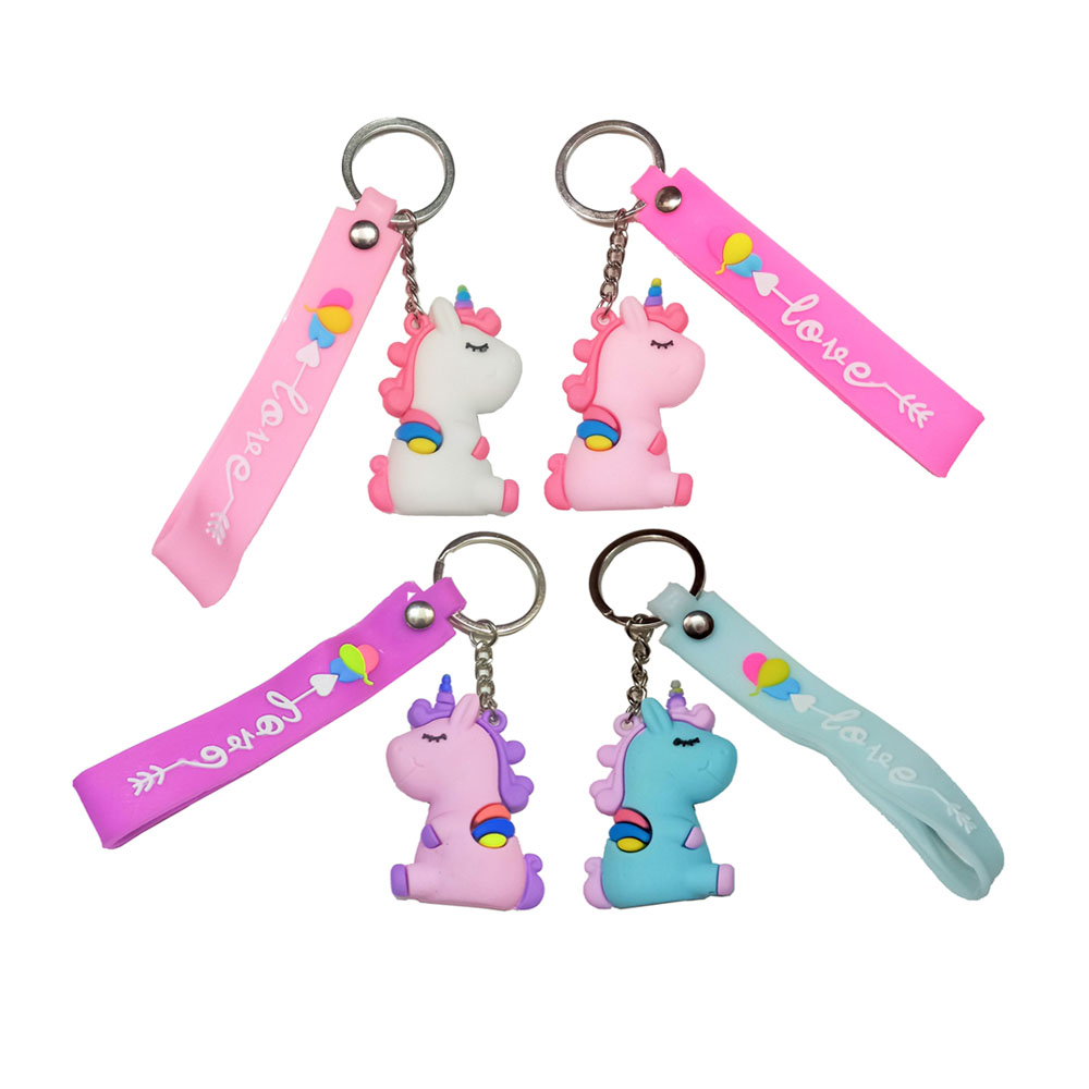 جاکلیدی مدل اسب یونیکورن مجموعه 4 عددی