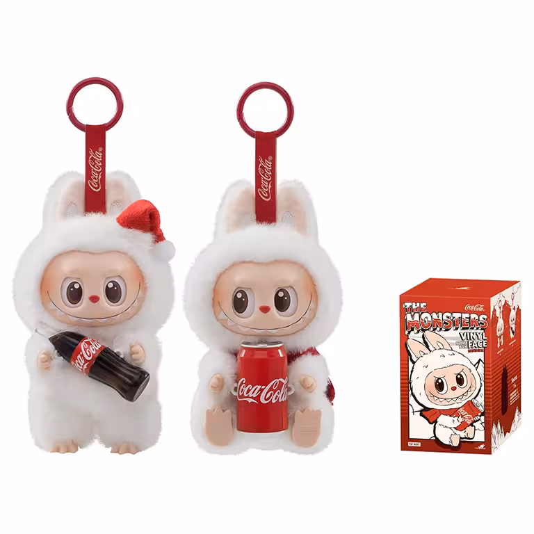 اسباب بازی شانسی پاپ مارت طرح عروسک لبوبو Labubu Monsters coca cola
