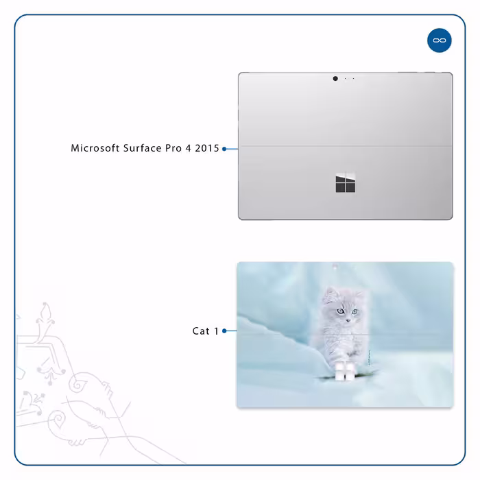برچسب پوششی ماهوت مدل Cat-1 مناسب برای تبلت مایکروسافت Surface Pro 4 2015