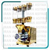 دستگاه کره گیری بادام زمینی 4 مخزنه استیل طلایی 3 اسب توربو – خطی
