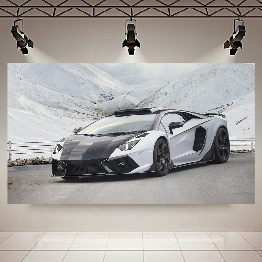 تابلو بوم طرح ماشین مدل لامبورگینی اونتادر کد AR5970