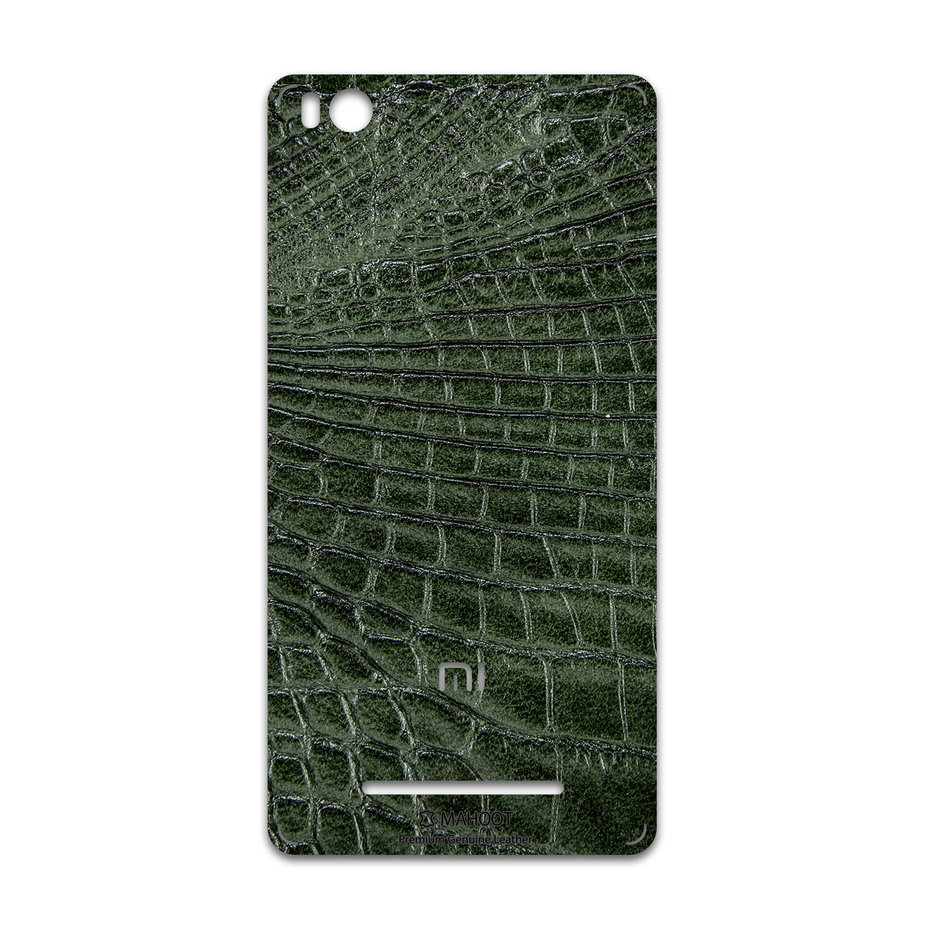 برچسب پوششی ماهوت مدل Green-Crocodile-Leather مناسب برای گوشی موبایل شیائومی Mi 4