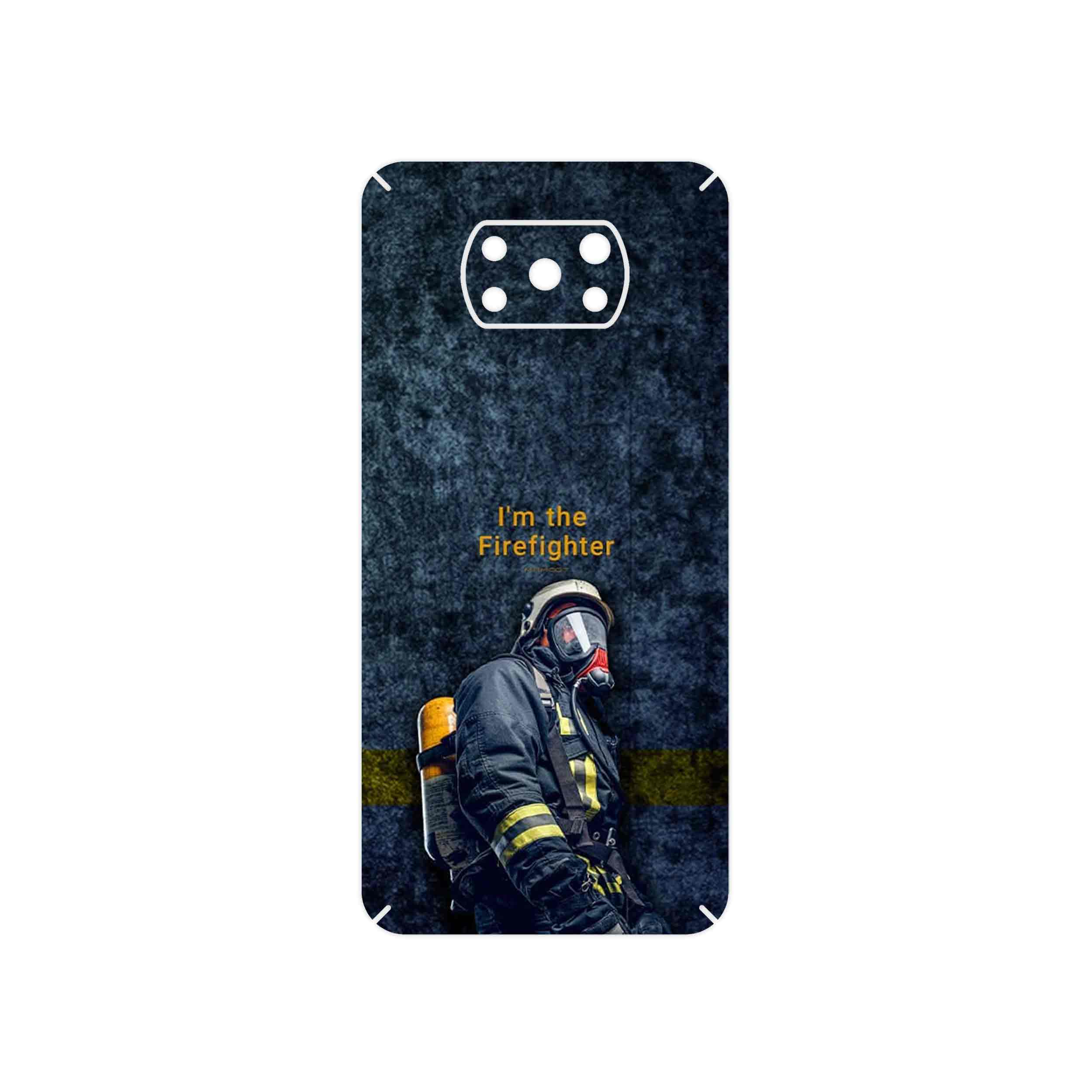برچسب پوششی ماهوت مدل Firefighter مناسب برای گوشی موبایل شیائومی Poco X3 Pro