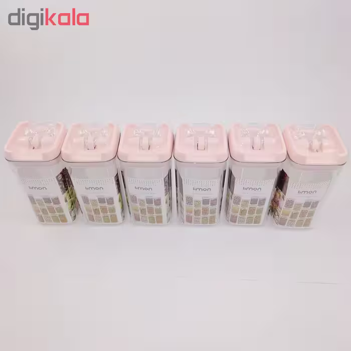 ست جا ادویه 6 پارچه لیمون مدل سارینا 1