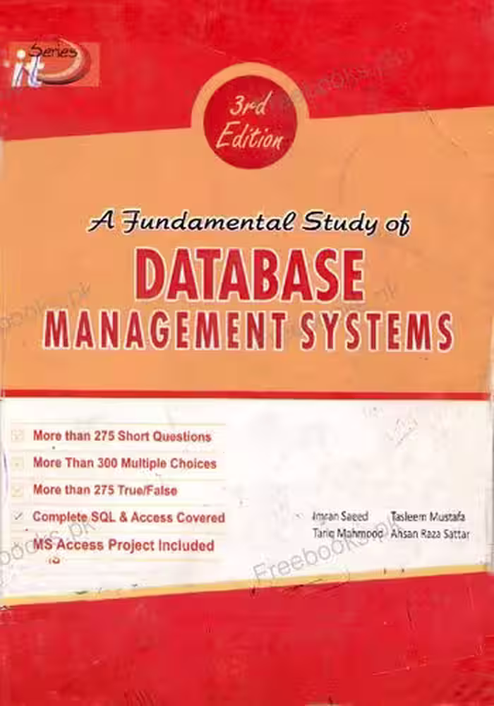 خرید و دانلود نسخه کامل کتاب A Fundamental Study of Database Management Systems