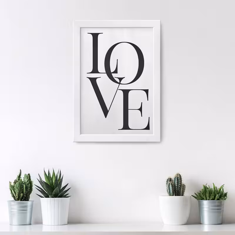 تابلو مدل Minimall LOVE کد YW2101