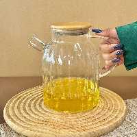 قوری پیرکس در بامبو سایز  بزرگ