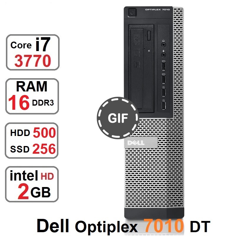 مینی کیس DELL OPTIPLEX 7010 DT Core i7 3770 رم 16 و SSD 256