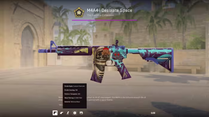 M4A4 Desolate Space [MW] (Minimal Wear)