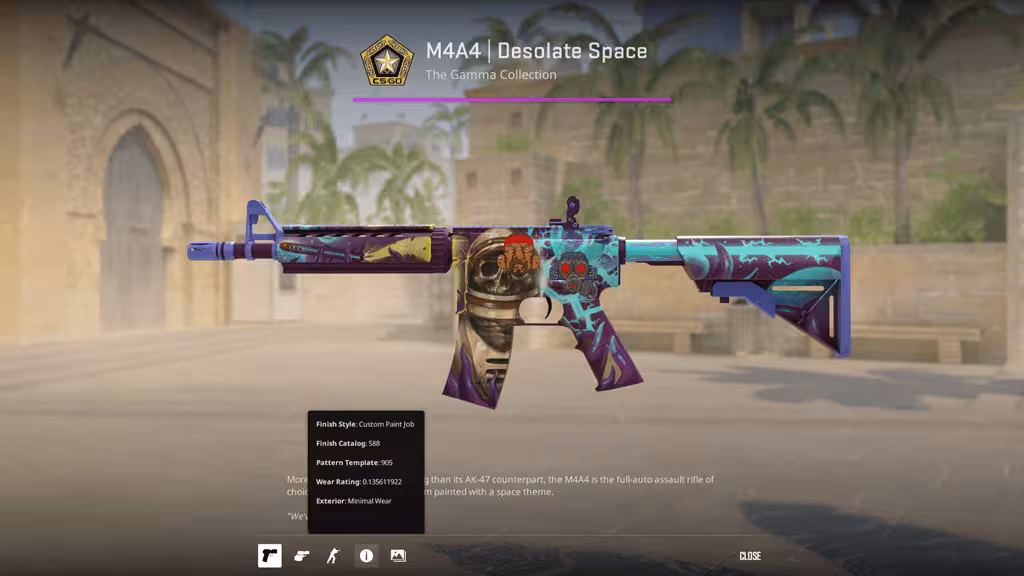 M4A4 Desolate Space [MW] (Minimal Wear)