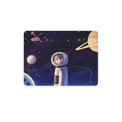 ماوس پد ترمه طراحان ایده مدل دختر فضانورد کد cfp1468