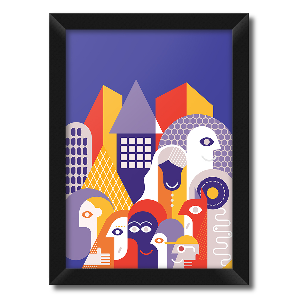 تابلو فنچ آرت طرح انتزاعی کد ABS103