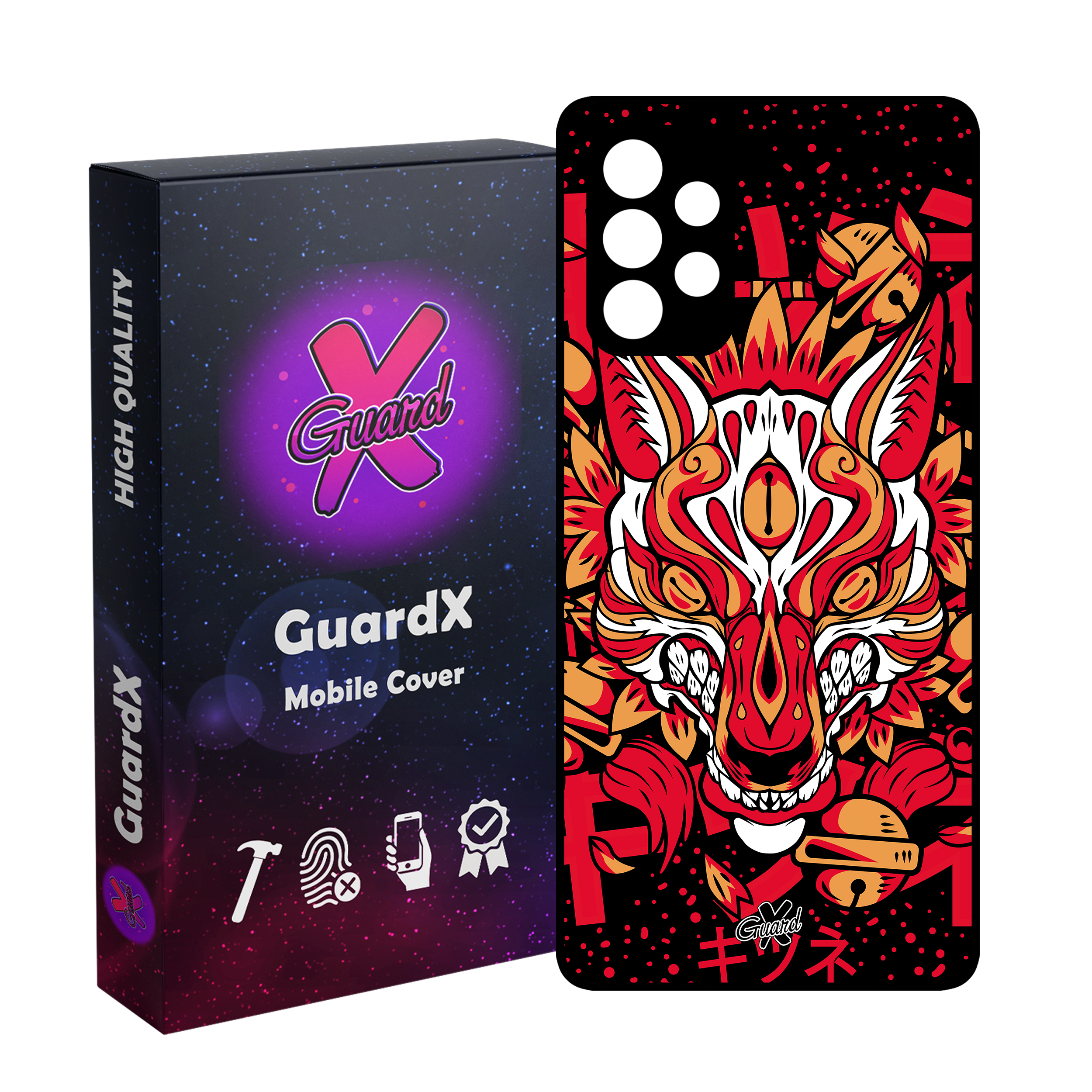 کاور گارد ایکس طرح گرگ مدل Glass10530 مناسب برای گوشی موبایل سامسونگ Galaxy A23 4G