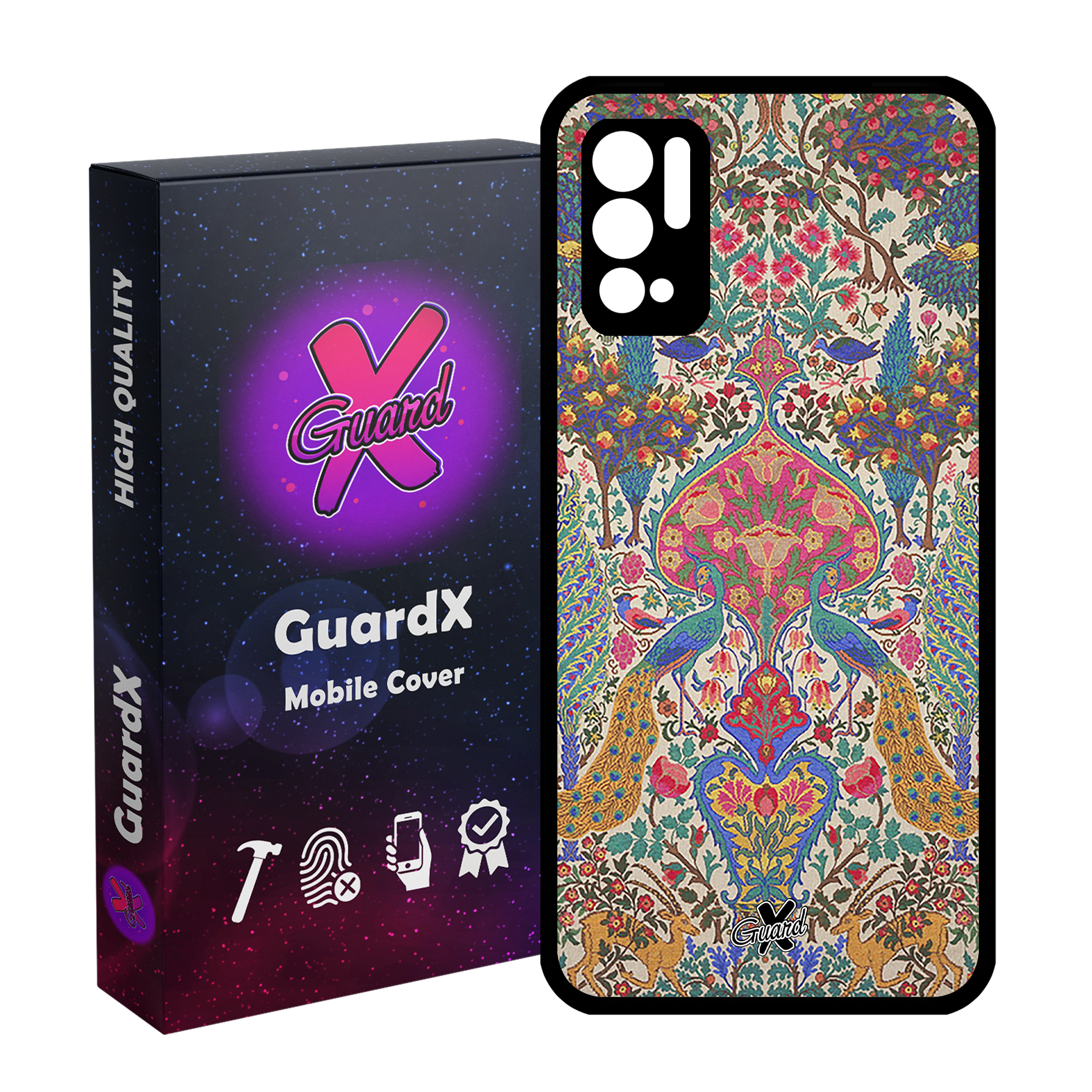 کاور گارد ایکس طرح سنتی مدل Glass10225 مناسب برای گوشی موبایل شیائومی Redmi Note 10 5G / Poco M3 Pro