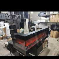 شومینه برقی دو نما دوموتور نمایش ، دارای فن و هیتر 