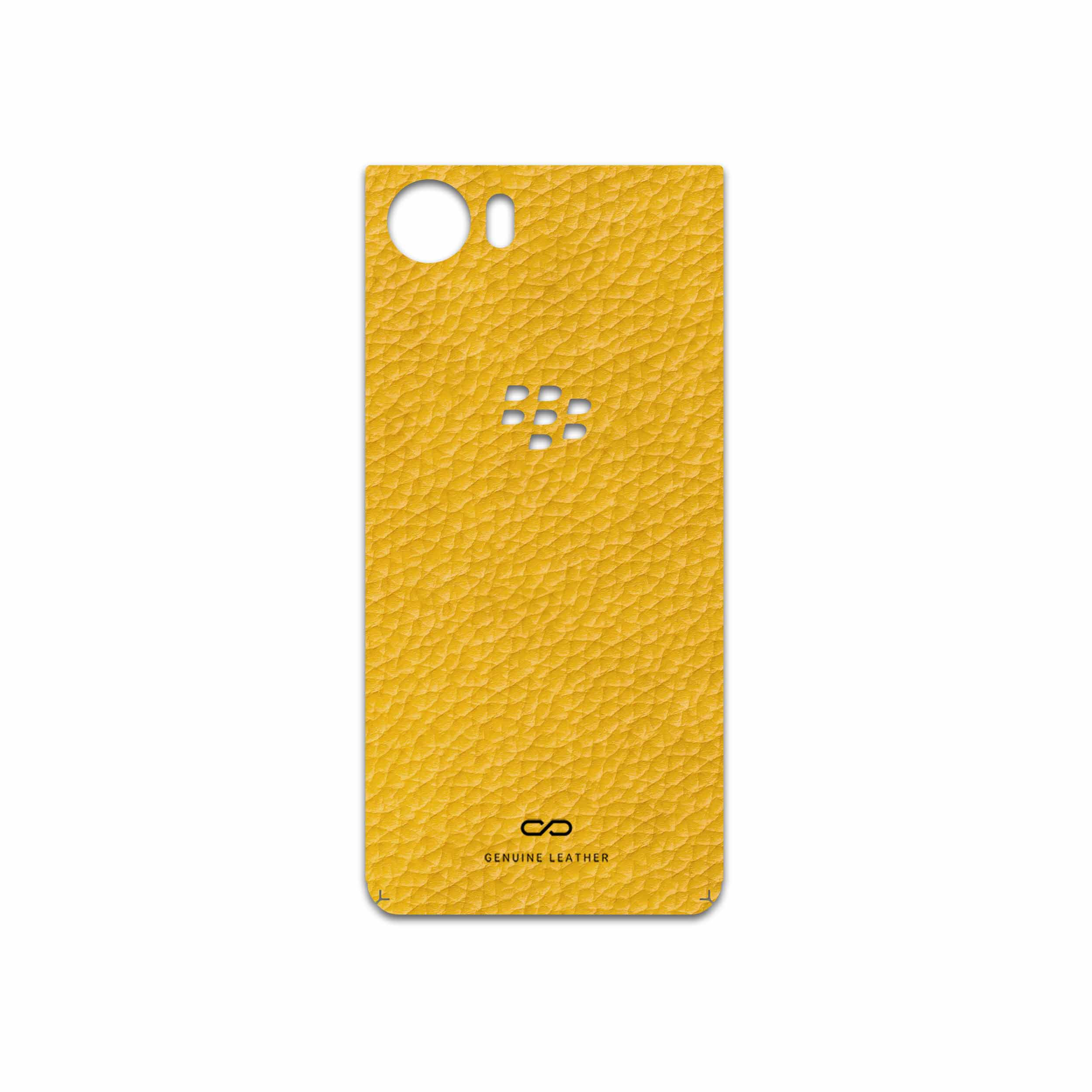 برچسب پوششی ماهوت مدل Mustard-Leather مناسب برای گوشی موبایل بلک بری KEYONE