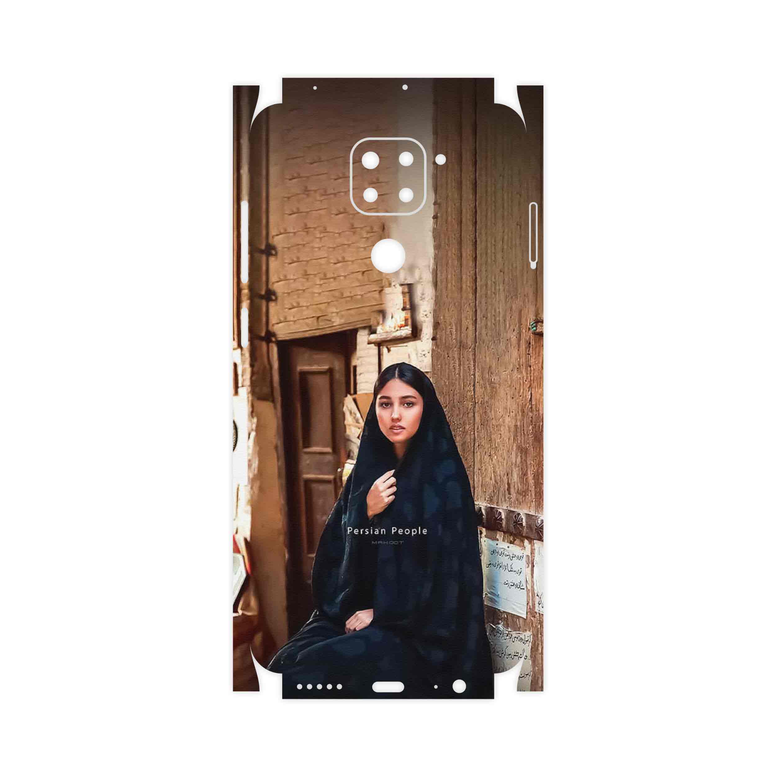 برچسب پوششی ماهوت مدل Portrait of an Iranian Woman-FullSkin مناسب برای گوشی موبایل شیائومی Redmi 10X