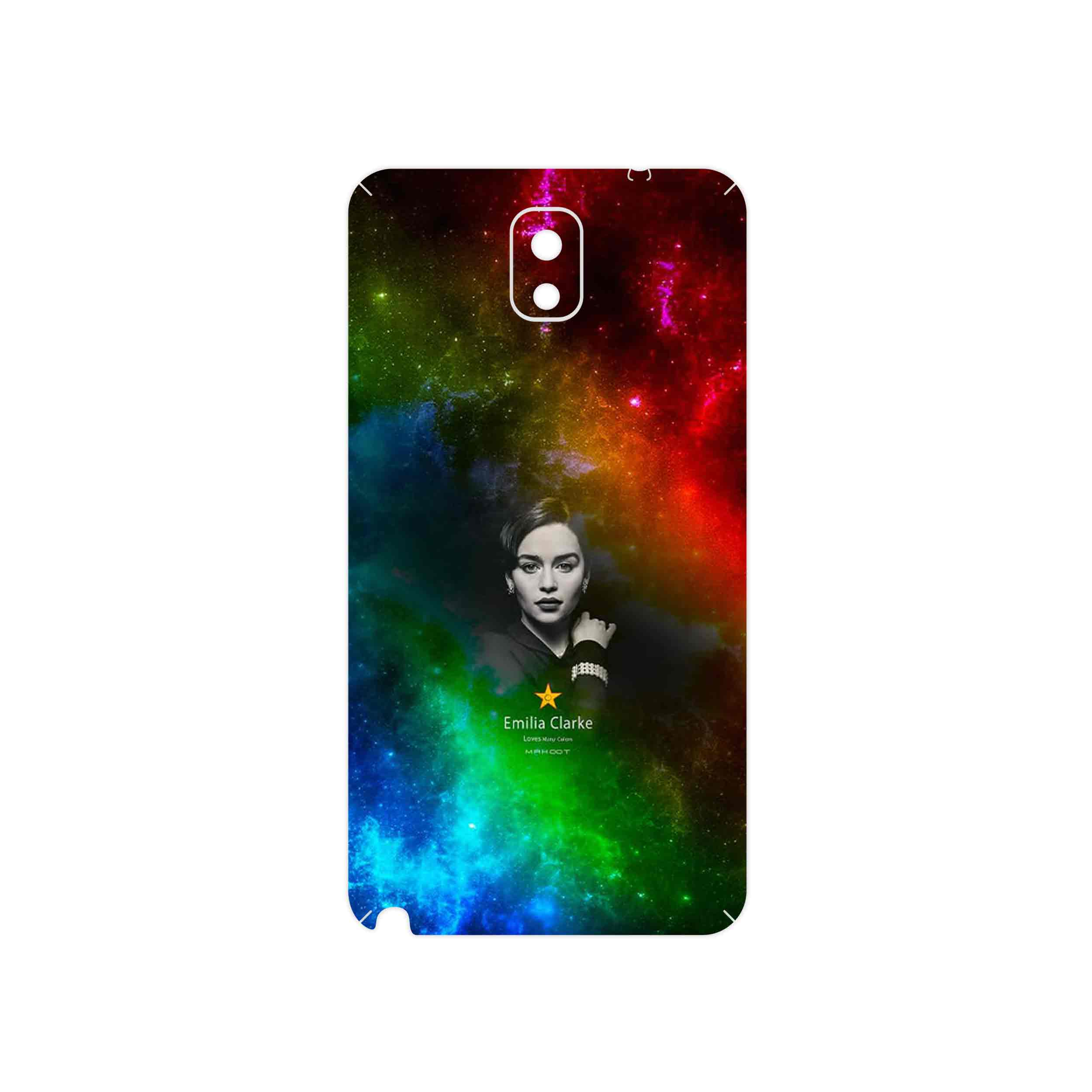 برچسب پوششی ماهوت مدل emilia clarke مناسب برای گوشی موبایل سامسونگ Galaxy Note 3