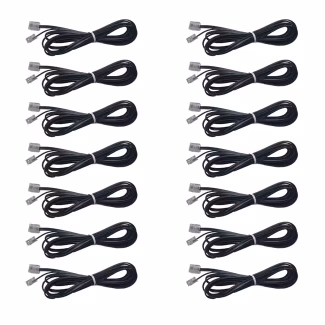 کابل تلفن کد 005 طول 2 متر بسته 14 عددی