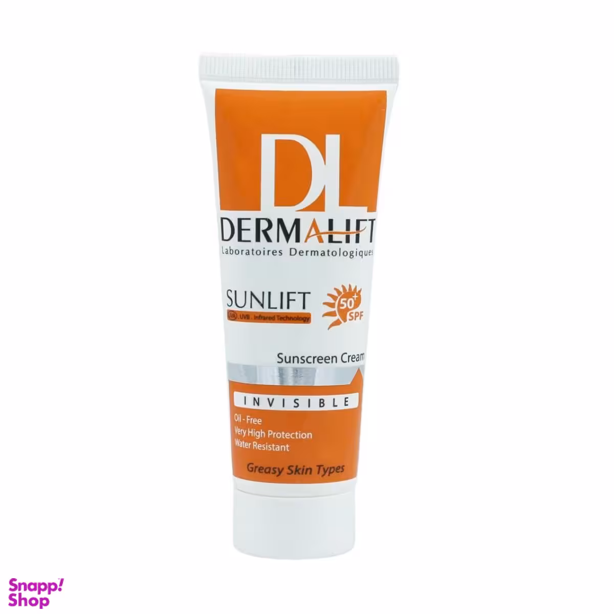 کرم ضدآفتاب درمالیفت (Dermalift) مدل بی رنگ با SPF50 حجم 40 میلی‌‌لیتر