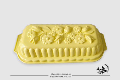 قالب ژله پلاستیکی مستطیل کف گلدار