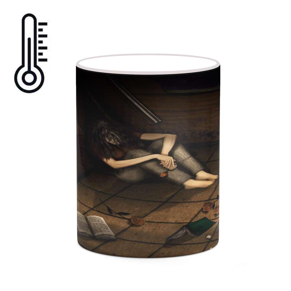 ماگ حرارتی کاکتی طرح نقاشی کارتونی مدل mgh18752