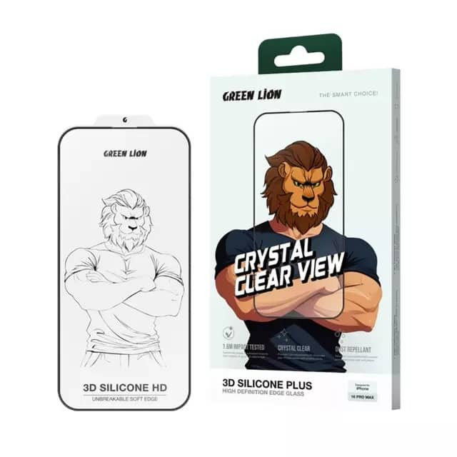 محافظ صفحه نمایش گرین لاین مدل 3D Silicone Plus مناسب برای گوشی موبایل اپل iPhone 16 Pro | کالا برتری
