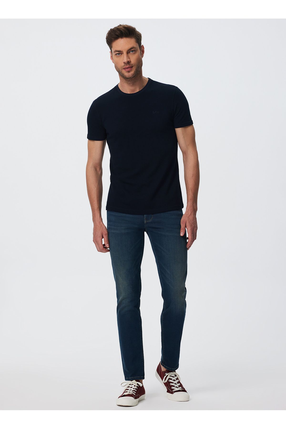 شلوار جین سفید مردانه صاف کمر باریک معمولی 241 LCM 121030 JAGGER ABIGAIL TRB D Lee Cooper