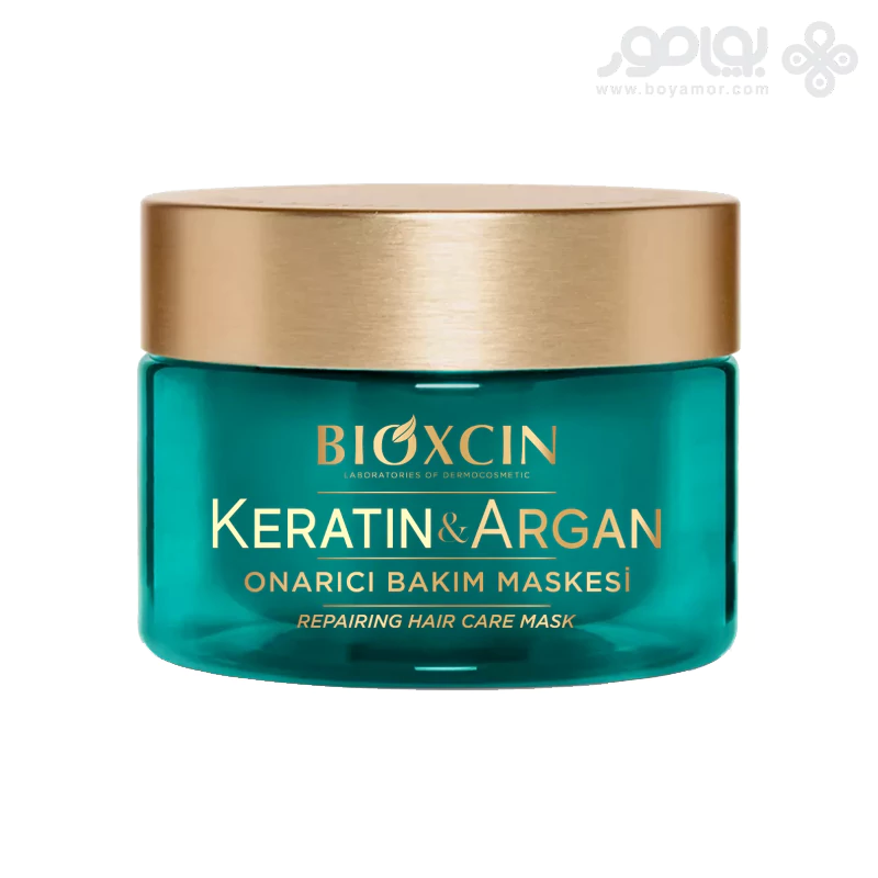 ماسک موی ترمیم کننده بیوکسین حاوی کراتین و آرگان حجم 225 میل