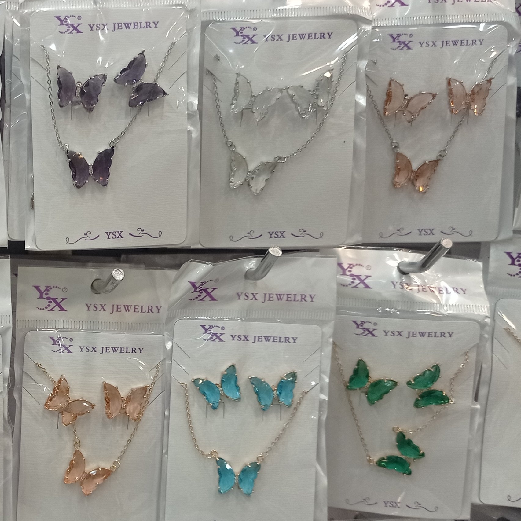 نیمست کریستالی ysx ،طرح پروانه