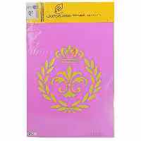 شابلون استنسیل 30*40 طرح تاج کد D122 مجد