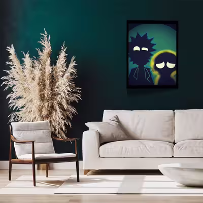 تابلو مدل Rick &amp; Morty کد F-1029