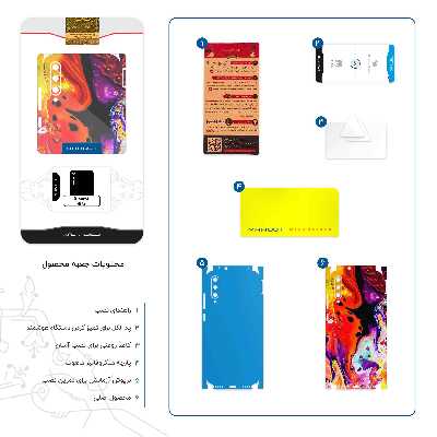 برچسب پوششی ماهوت مدل Abstract Oil Art-FullSkin مناسب برای گوشی موبایل شیائومی Mi A3