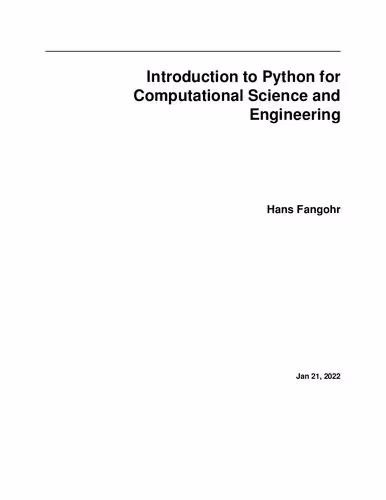 خرید و دانلود نسخه کامل کتاب An Introduction to Python for Computational Science and Engineering