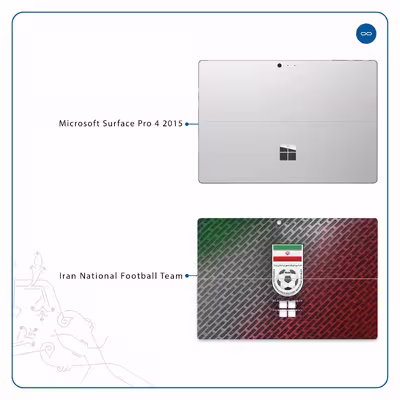 برچسب پوششی ماهوت مدل Iran-National-Football-Team مناسب برای تبلت مایکروسافت Surface Pro 4 2015