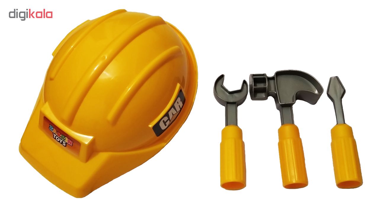 ست کلاه و ابزار مدل ZT24 مجموعه 4 عددی