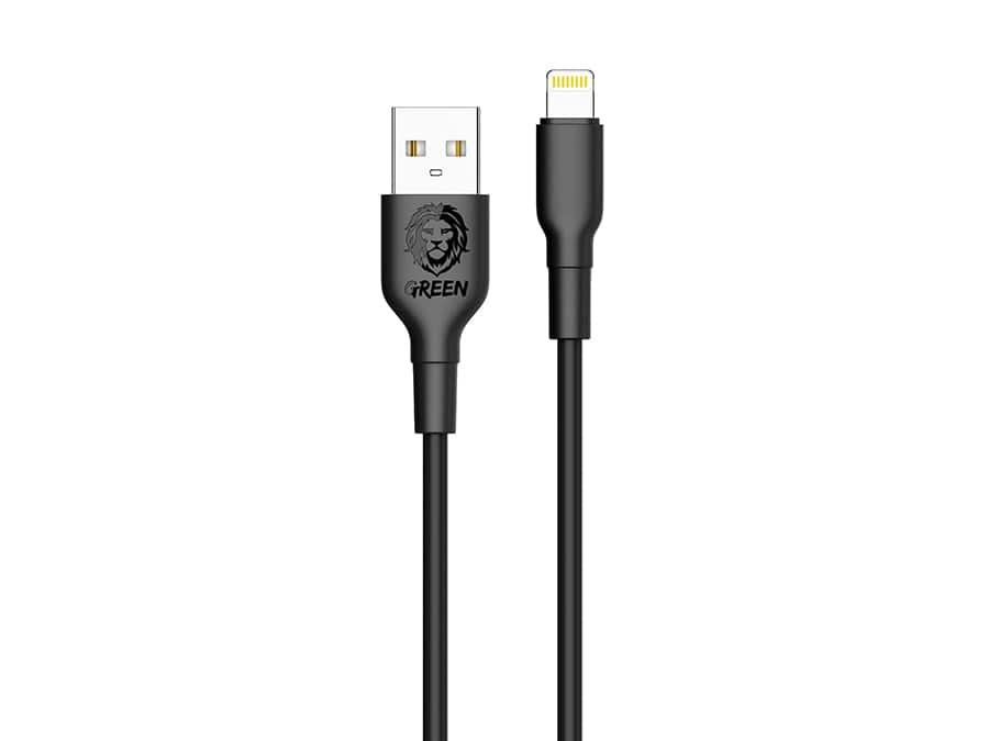 کابل شارژ و انتقال داده لایتنینگ گرین Green USB to Lightning Cable 3m