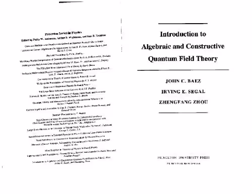 خرید و دانلود نسخه کامل کتاب Introduction to algebraic and constructive quantum field theory